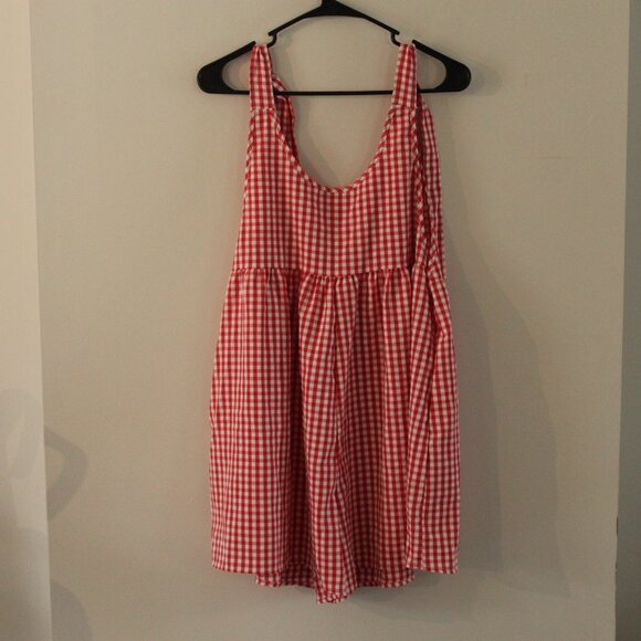 SHEIN Checkered Romper Size Large - Picture 4 of 8